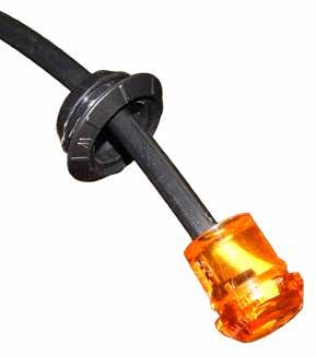 - Some accessories on users machines may prevent all Turn Signal Lights from being installed. - BLACK wire is positive and WHITE wire is ground.