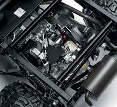 A 16-litre fuel tank extends the operational range of the SX with its fuel-efficient and
