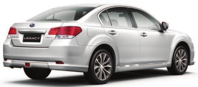 the current Subaru Legacy with new