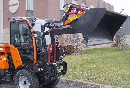SPECIAL APPLICATIONS Front loader LOA-015-01 Hydraulic front loader with a bucket and forks Total width of the bucket 39.