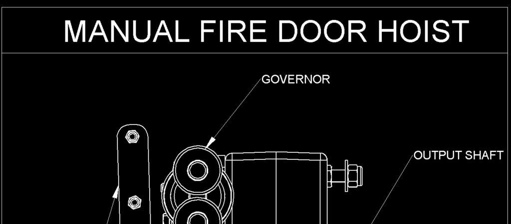 INTRODUCTION The Grifco Manual Fire Door Hoist has been developed to allow the safe emergency closing of dead shaft or live shaft rolling fire doors.