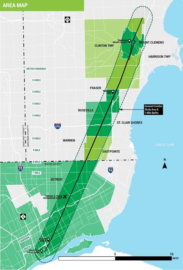 BEST: Gratiot Avenue Study Area 23 miles between M-59 and Detroit 45-50 minutes to drive along Gratiot 40-50 minutes to drive along I-94 12,000 people ride on DDOT/ SMART