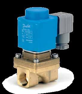EV250B assisted lift 2/2-way solenoid valves ü ü - - ü ü + + - ü + EV250B with assisted lift can operate from zero and up to 10 bar differential pressure.