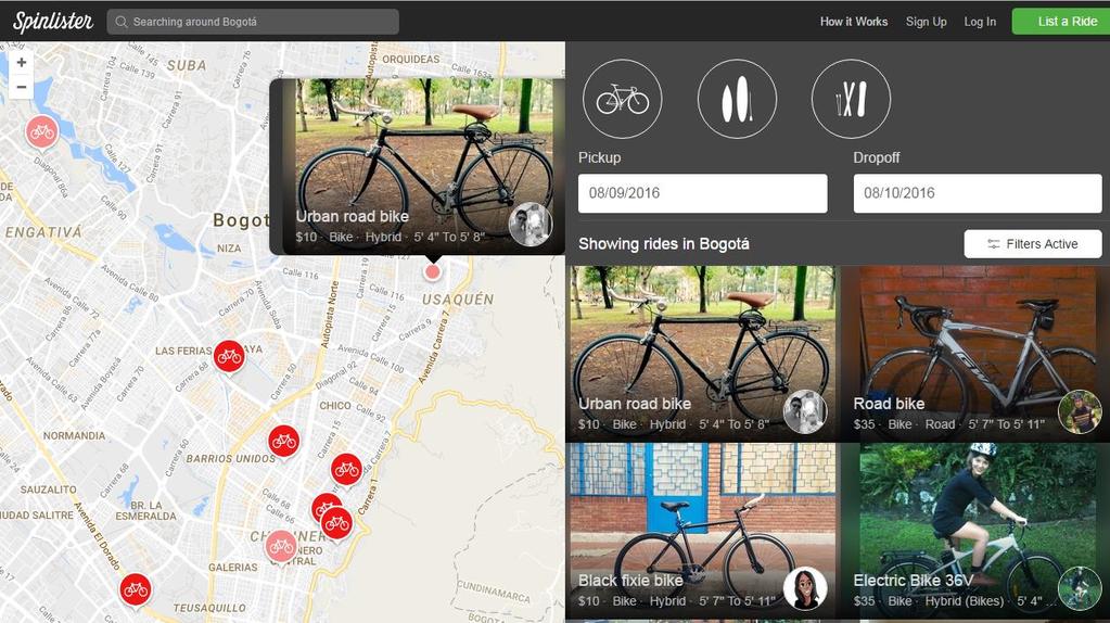 Bike sharing innovation Peer to Peer Bikes owned by