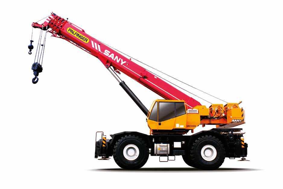 R OU G H TER RA I N C RA N E S RC 550C Lifting capacity: 55 t Boom length: 11.