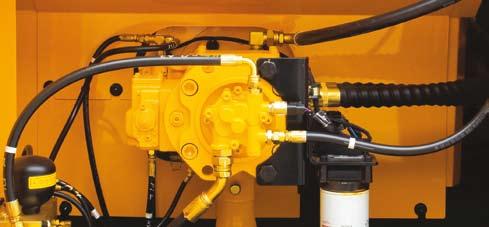 Optimum Hydraulic Performance Increased pump output capacity through a finetuned flow according to the pressure in the hydraulic system.
