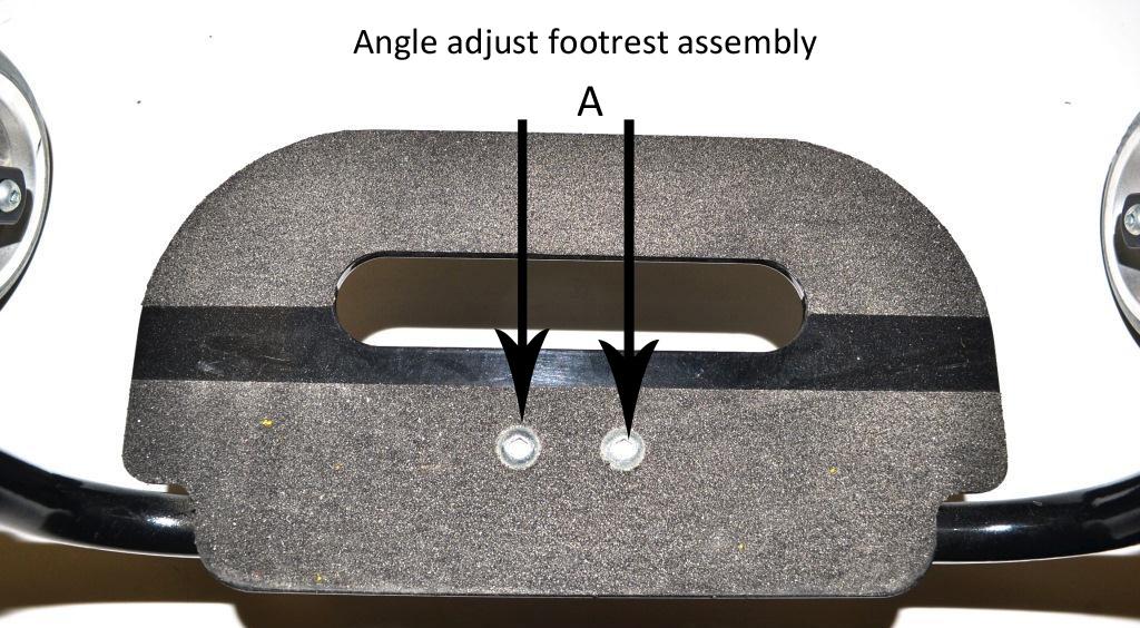 Procedure 9 Procedure 8 This Procedure includes the following: Adjusting the footrest height / angle, and replacing the footrest. Adjusting / replacing the footrest 1.
