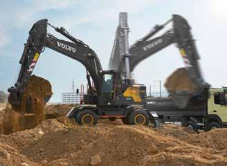 Know no limits No road is left untraveled with the E-Series wheeled excavator, offering superior on-or-off-road performance.