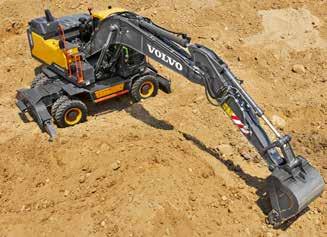 Solid stability A rigid dozer blade and outriggers optimize machine stability and increase versatility, enabling the excavator to carry out a variety of tasks.