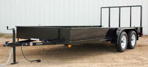 TANDEM AXLE US-SERIES 5,000 lb (US) *shown with 3 Fold Gate GVWR: 5,000 lbs GAWR: 3,500 lbs COUPLER: 2 Ball AXLE: 2-3,500 lbs (Cambered w/1 elec.
