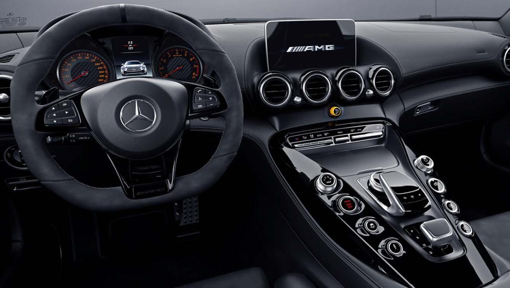 High Gloss Black Standard AMG Piano Black Lacquer Trim (H21) MY18 AMG GT R 7 Embossed AMG Crest
