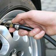 A pneumatic device is used to fill the tire with compressed air to adjust the tire pressure. 2.