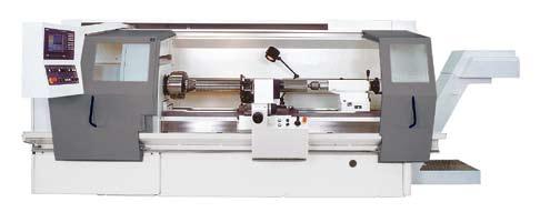 Patented, ergonomically designed control panel Large chip chutes in the machine bed