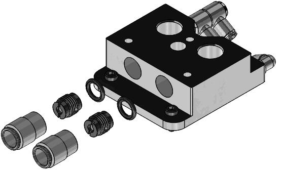 Repair 7-9 6. See Figure 7-9. Remove two fittings (14) from each middle block (8). 7. Remove two check valves (14) from each middle block (8).