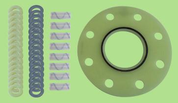 lange Isolation Gaskets 4 pipes Combi-Seal-G10/11 High quality flange gasket and electrical separation point Application Combi-Seal-G10/11 flange isolation gaskets are in general available for both
