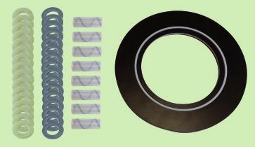 lange Isolation Gaskets 4 pipes Combi-Seal-SC316/G10/TS High quality flange gasket and electrical separation for extreme service Sealing Element Teflon Steel core Type S316 Retainer G10 Product