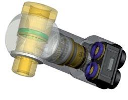 Pneumatic Sensor Fittings The sensor detects the pressure drop when a cylinder reaches the end of its stroke.