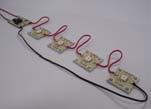 Fix with Adhesive pads Square LEDules A square LED module solder to