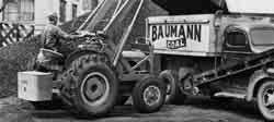 1957: The first factory - integrated loader/backhoe in the world: a Case industry first.