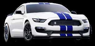 AVAILABLE STRIPES SHELBY GT350 PAINT COLOR Velocity Blue (E7) Ford Performance Blue (FM) Shadow Black (G1) Magnetic (J7) Kona Blue (L6) Orange Fury Metallic Tri-coat (NL) Race Red (PQ) Ruby Red