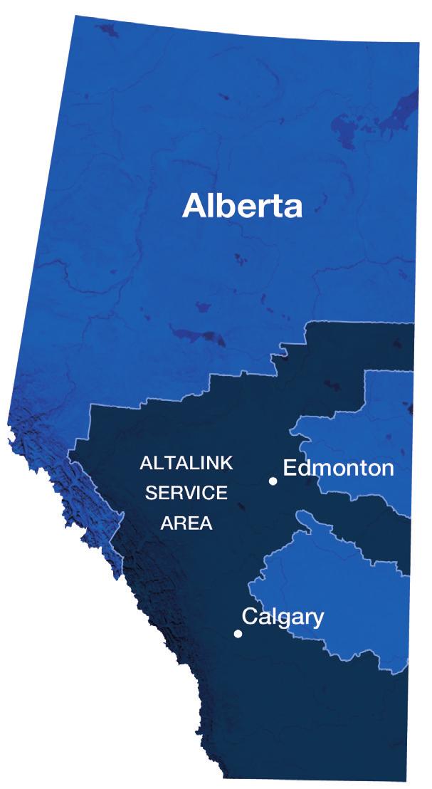 OUR TRANSMISSION LINES TRANSPORT THE POWER YOU USE EVERY DAY AltaLink s transmission system efficiently delivers electricity to 85 per cent of Albertans.