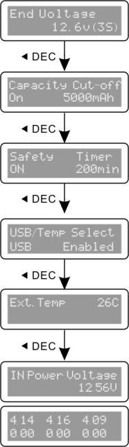 It comes to the final voltage when the program ended. Various information in the program 3-pin connector is selected to be the USB port.