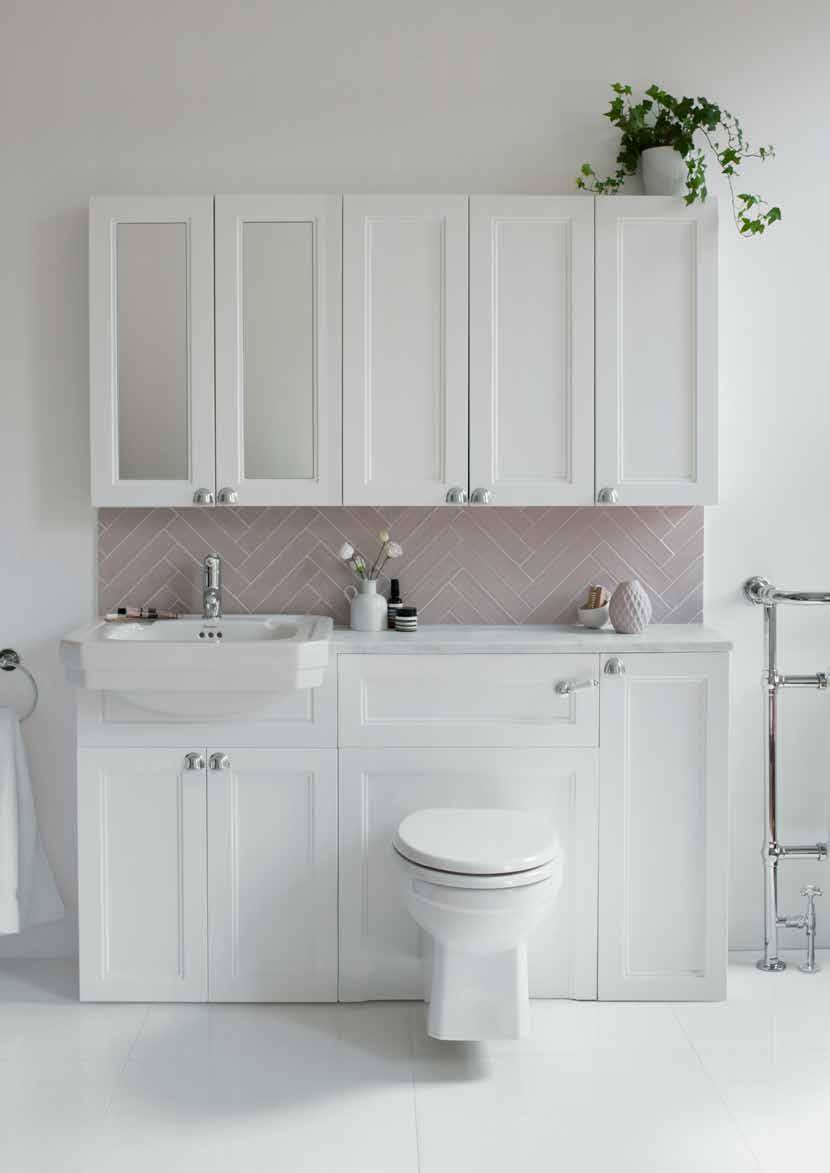 FREE-STANDING OR FITTED FURNITURE Our traditional storage solutions add a sophisticated elegance to your bathroom.