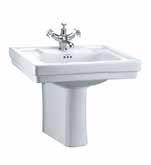 560/610mm basin Basin: B2* Washstand: T22A CHR 129 369 498 Basin: B3* Washstand: T23A CHR 129 399 528 Regal pedestal Regal chrome washstand ONE, TWO, OR THREE TAP HOLE TOWEL RAILS Add a towel rail to