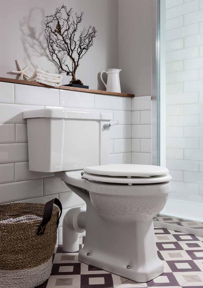 WCs CLOSE-COUPLED WCs FEATURE LEVERS Our feature cistern levers in Black or New Walnut are the perfect finishing touches and work beautifully with our other feature options such as WC seats,