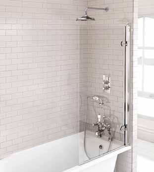 bath, offering flexibility and versatility to those wanting to bathe and shower.