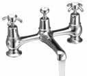 Our bridge basin mixer has a swivelling spout and allows you to have mixed hot & cold water, whilst using a two taphole