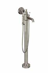 inc. floor mounting kit W: 120 D: 373 H: 825-907 Code: ARC20 NKL 999 Chrome single lever bath shower filler, floor-mounted inc.
