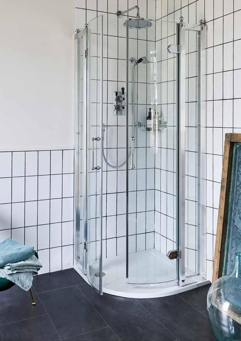 SHOWERING The range of showers provides extensive options for you to create a showering solution for your own bespoke setting.