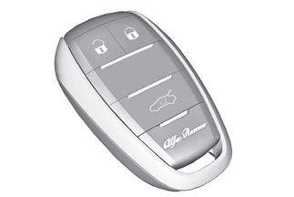 KNOWING YOUR CAR THE KEYS ELECTRONIC KEY 1) The vehicle is equipped with an electronic key with the Keyless Start fig. 8 function, provided in duplicate.