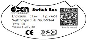 1 INTRODUCTION The ECON Fig. 79651 limit switch box is designed to provide accurate and reliable valve position information of actuated valves and hand operated valves. The Fig.