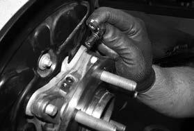 36. Install the wheel speed sensor. Make sure the end of the sensor is clean.