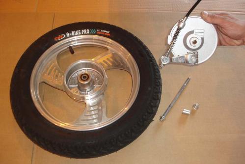 1.) INSTALLATION OF FRONT WHEEL AND BRAKE. 1.
