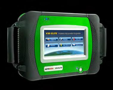 AUTOBOSS V30 ELITE hand-held diagnostic tool developed for the European market - the true all-in-one scan tool.