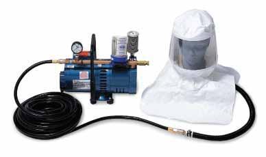 respirator 1 OIL-LESS AIR PUMP One-Person Full-Face Supplied Air System 003-980035 FULL FACE RESPIRATORS QTY