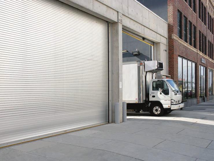 Popular in both interior and exterior applications, the Wayne-alton 800 Series rolling service door features a galvanized, pre-painted curtain of minimum 22-gauge steel.
