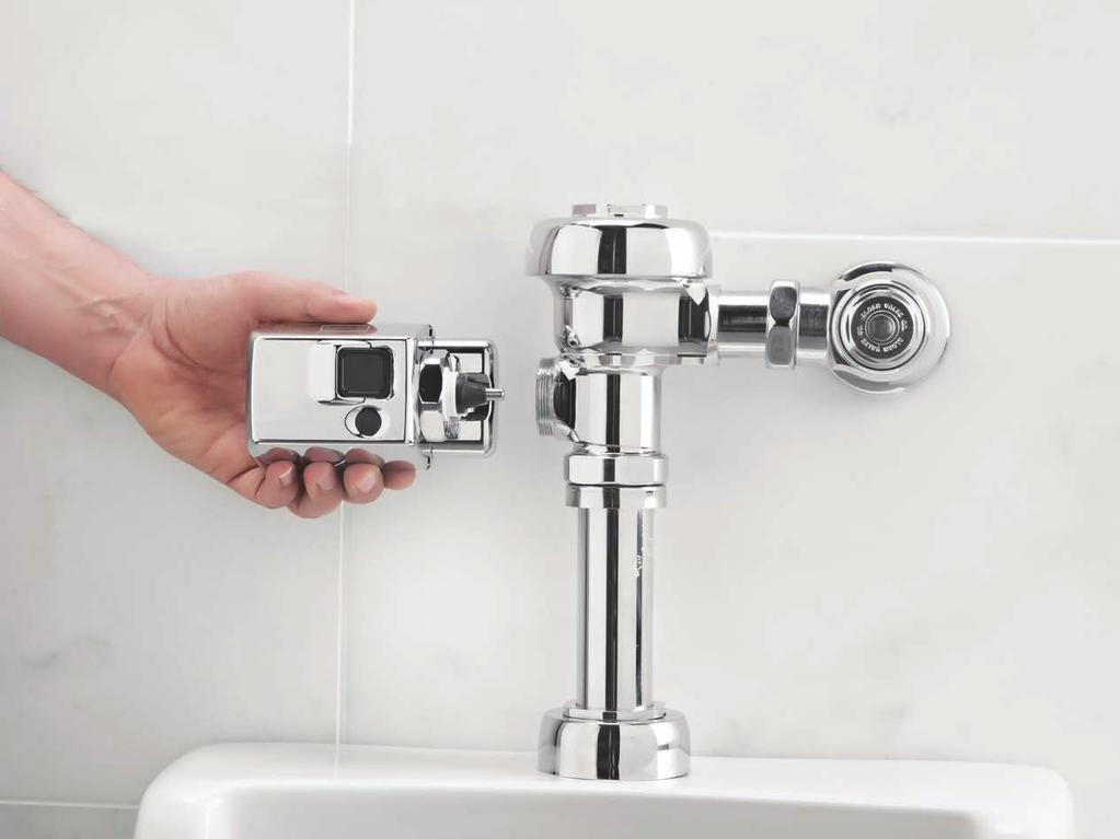 good hygiene by eliminating potential points of crosscontamination Prevents odors by ensuring that fixtures are flushed after every use No water shutoff is required during installation Auto Flush