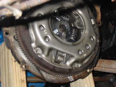The flywheel & pressure plate assembly are the