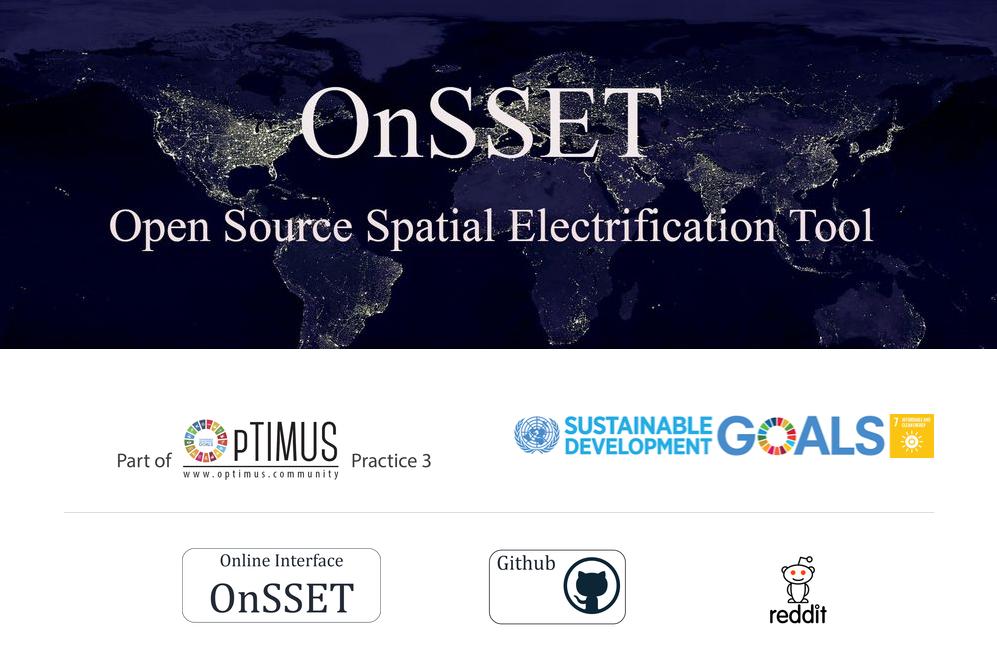 Open Source Spatial Electrification Tool (OnSSET) New bottom up optimization toolkit