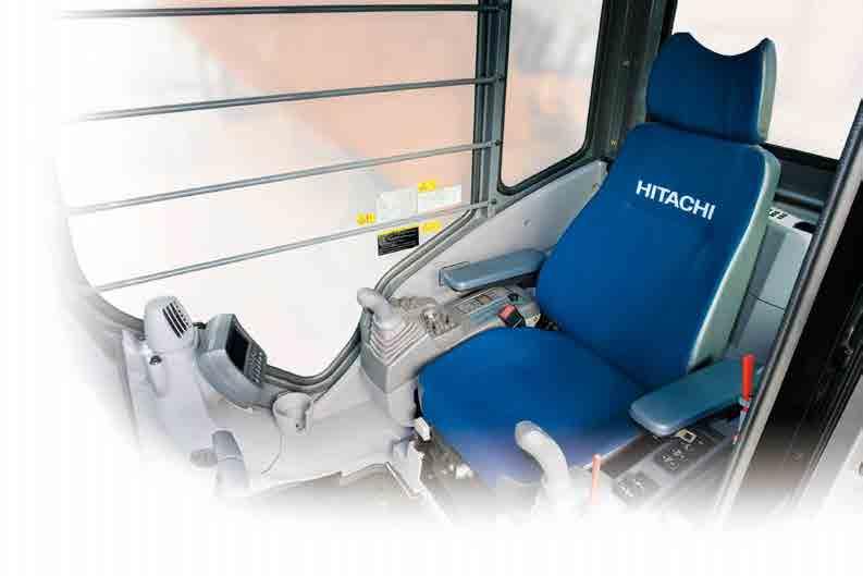 Enhanced Operator Comfort The spacious cab is ergonomically designed with excellent visibility