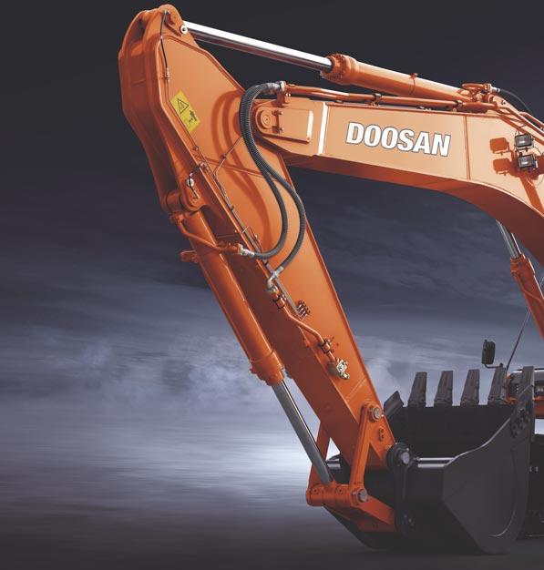 DOOSAN DX520LC hydraulic excavator: A new Look at these innovations!