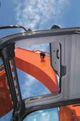 A New Standard in Operator Comfort The operator's seat of the ZAXIS-3 series gives the operator an excellent view of the jobsite.
