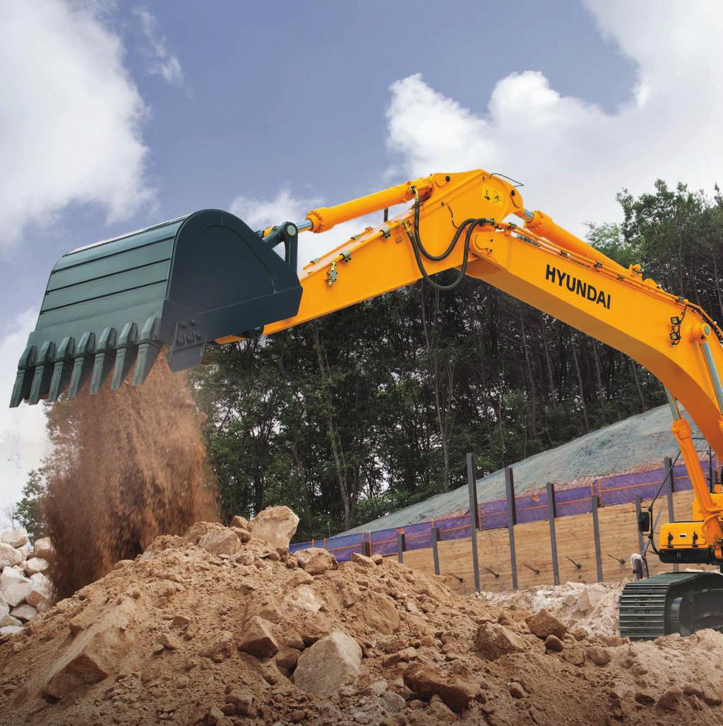 PRIDE AT WORK Hyundai Heavy Industries strives to build state-of-the art earthmoving equipment to give every operator