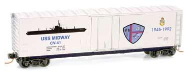 S. Navy series cars. The Navy series freight cars showcase prominent Navy vessels from the past and present. Complete Your Navy Series Collection!