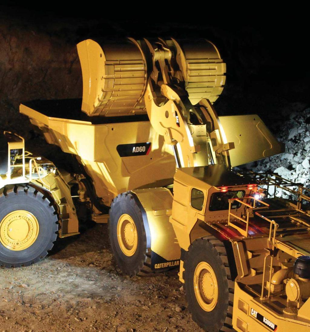 The AD60 Underground Articulated Truck is designed for high production, low cost per ton hauling in underground mining applications.