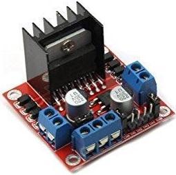 Two L298N motor shields are used to connect four motors with the micro controller board.